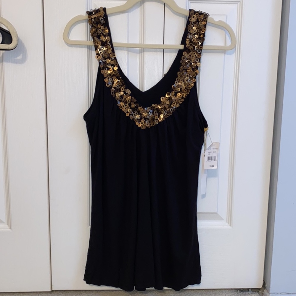 Matty M (from Nordstrom) Sleeveless top in black, Sz L